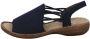 Rieker Sandalen zomerschoen sandaal sleehak met elastische banden - Thumbnail 4