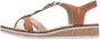 Rieker Sandalen zomerschoen sandaal sleehak met accessoires versierd - Thumbnail 10