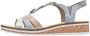 Rieker Sandalen zomerschoen sandaal sleehak met subtiele decoratieve versiering - Thumbnail 9