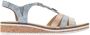 Rieker Sandalen zomerschoen sandaal sleehak met subtiele decoratieve versiering - Thumbnail 10