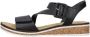 Rieker Sandalen zomerschoen sandaal sleehak met asymmetrische bandjes - Thumbnail 11