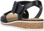 Rieker Sandalen zomerschoen sandaal sleehak met asymmetrische bandjes - Thumbnail 13