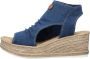 Rieker Schachtsandalen wedge sandal zomerschoen plateauzool in vegan uitvoering - Thumbnail 6
