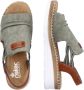 Rieker dames sandaal groen bruin - Thumbnail 4