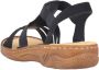 Rieker dames strappy sandalen zwart Sandalen V2870-00 zwart - Thumbnail 20