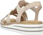 Rieker Sandalen zomerschoen sandaal sleehak met zomerse versiering - Thumbnail 21