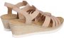 Rieker Altrosa Roze Platte Sandalen Pink Dames - Thumbnail 4