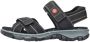 Rieker Sandals 68851-02 Vrouwen Zwart Sandalen - Thumbnail 3