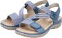 Rieker Blauwe Comfort Sandaal met Klittenbandsluiting Blue Dames - Thumbnail 221