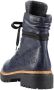 Rieker Hoge veterschoenen enkellaarsjes profielzool blokhak met casual vetersluiting - Thumbnail 12