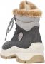 Rieker Booties X9335-45 Vrouwen Grijs Laarzen - Thumbnail 20