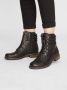 Rieker Hoge veterschoenen winterboots blokhak enkellaarsjes met subtiele studs - Thumbnail 8