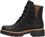 Rieker Veterlaarsjes lace-up boots block heel with practical inner zipper - Thumbnail 4