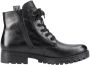 Rieker Casual Leather Booties Zwart Dames - Thumbnail 5