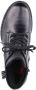Rieker Casual Leather Booties Zwart Dames - Thumbnail 7