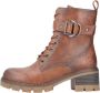 Rieker Veterlaarsjes veterschoenen bikerboots blokhak met verstelbare gesp - Thumbnail 4