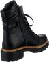 Rieker Hoge veterschoenen enkellaarsjes profielzool blokhak met casual vetersluiting - Thumbnail 9