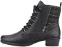 Rieker Zwarte veterschoenen met fleecevoering - Thumbnail 9