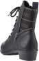 Rieker Zwarte veterschoenen met fleecevoering - Thumbnail 10