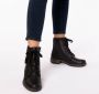 Rieker Hoge veterschoenen veterschoen blokhak met decoratieve rits aan de buitenkant - Thumbnail 10