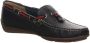 Salamander Blauwe dames mocassins slippers - Thumbnail 5