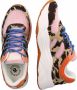 Scotch & Soda Celest leren chunky sneakers met dierenprint lichtroze multi - Thumbnail 4