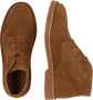 Selected Homme Suède veterschoenen met amandelvormige neus Brown Heren - Thumbnail 3