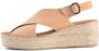 Shoe the Bear Orchid Wedge Suède Leren Sandalen Beige Dames - Thumbnail 2