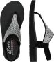 Skechers Meditation Rockstar Dames Slippers Zwart - Thumbnail 3