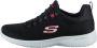 Skechers Dynamight 58360-BKRD Mannen Zwart Trainingschoenen Sportschoenen - Thumbnail 3