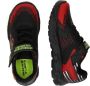 Skechers Flex-Glow Bolt Jongens Sneakers Zwart Rood - Thumbnail 3