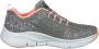 Skechers Arch Fit Comfy Wave 149414-GYPK Vrouwen Grijs Sneakers - Thumbnail 14