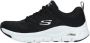 Skechers Arch Fit Glee for all zwart wit sneakers dames(149713 BKW ) - Thumbnail 41
