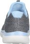 Skechers Summits Fun Flair 150113-GYMT Vrouwen Grijs Trainingschoenen - Thumbnail 9