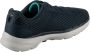 Skechers Go Walk 6 Iconic Vision 124514-NVTQ Vrouwen Marineblauw Sneakers Sportschoenen - Thumbnail 10