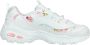 Skechers D'Lites-Blooming Fields 149794-WMLT Vrouwen Wit Sneakers - Thumbnail 7