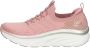 Skechers D.lux Walker Slip-On Memory Foam Sneakers Roze Dames - Thumbnail 9