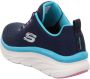 Skechers D'Lux Walker Fresh Finesse 149368-NVTQ Vrouwen Marineblauw Sneakers Sportschoenen - Thumbnail 4
