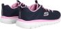 Skechers Graceful Get Connected 12615-NVPK Vrouwen Marineblauw Sneakers Sportschoenen - Thumbnail 5