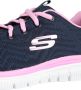 Skechers Graceful Get Connected 12615-NVPK Vrouwen Marineblauw Sneakers Sportschoenen - Thumbnail 7