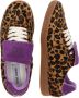 Steve Madden Ethora-L suède sneakers met panterprint beige lila - Thumbnail 15