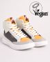 Superdry Vegan Lux Sneakers Charcoal Orange Off White Dames - Thumbnail 3