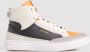 Superdry Vegan Lux Sneakers Charcoal Orange Off White Dames - Thumbnail 6