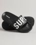 Superdry Sport Code Core Pool Slide badslippers zwart wit - Thumbnail 4