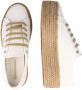 Superga 2790 Drill Denim Rope Lage sneakers Dames Beige - Thumbnail 7