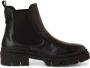 Tamaris dames chelsea boot leren laarzen enkellaars vrouwen leer M2590243 zwart - Thumbnail 11