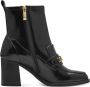 Tamaris Laarsjes Blokhak partyschoen met elegante sierketting en logo-embleem - Thumbnail 16