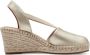 Tamaris Metallic Espadrille Sleehak Sandaal Yellow Dames - Thumbnail 16