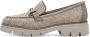 Tamaris Vegan geweven loafer met bruine accenten Beige Dames - Thumbnail 22