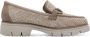 Tamaris Vegan geweven loafer met bruine accenten Beige Dames - Thumbnail 23